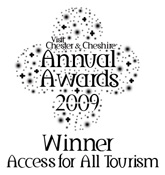 Visit Chester & Cheshire Annual Awards 2009 - Winner - Access for All Tourism