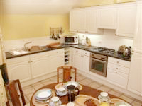 Kitchen area at the Coach House at kerridge End Holiday Cottages