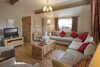 Lounge/main living area, the Hayloft at kerridge End Holiday Cottages
