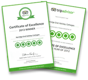 Tripadvisor certificate of excellence 2012