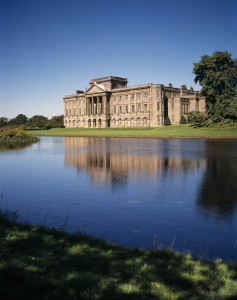 Distant view of the South Front of Lyme Park, Cheshire